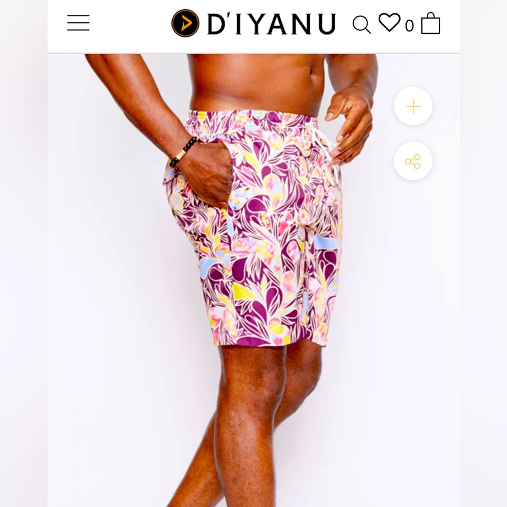 D’IYANU men’s swim trunk